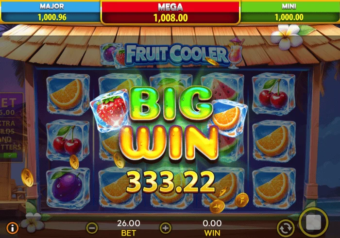 Fruit Cooler didelis laimėjimas